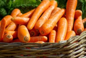 carrots in a basket