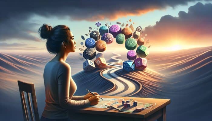 Person consolidating gambling debts into one payment, symbolizing financial recovery and stress relief.