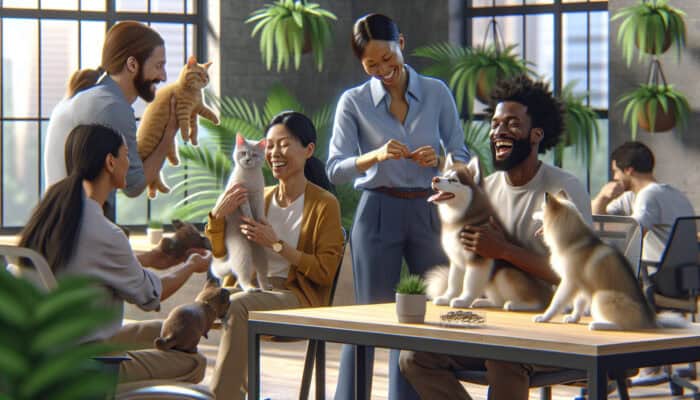 Pets in Workplace Wellness Boost Employee Health