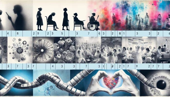 A visual timeline collage illustrating the evolution of women's health in the UK, emphasizing the shift from neglect to empowerment driven by the suffragette movement and the establishment of the NHS in 1948.
