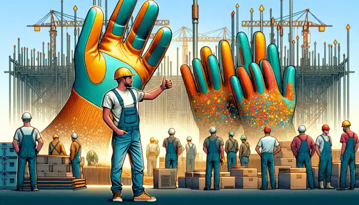 Successful Use of Local PVC Gloves in Construction in Newport